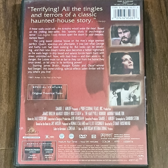 THE AMITYVILLE HORROR on DVD - Picture 2 of 2